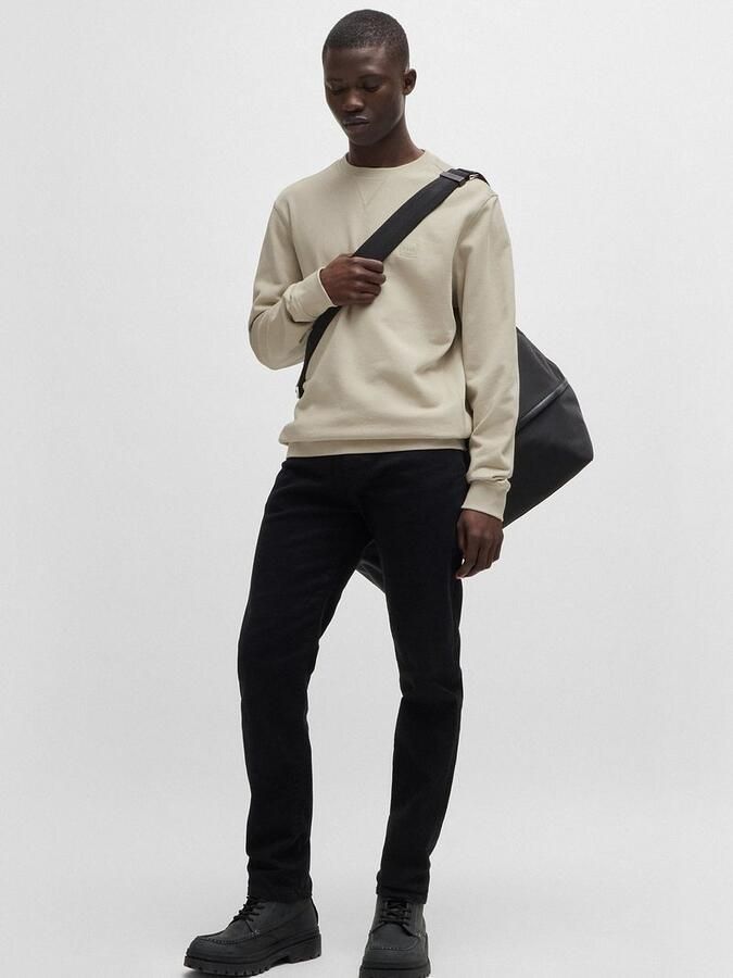 Boss Orange Regular fit sweatshirt van puur katoen model 'Westart' - Foto 4