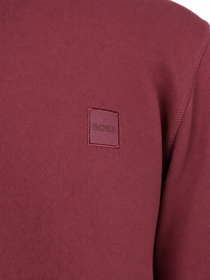 Boss Orange Regular fit sweatshirt van puur katoen model 'Westart' - Foto 4