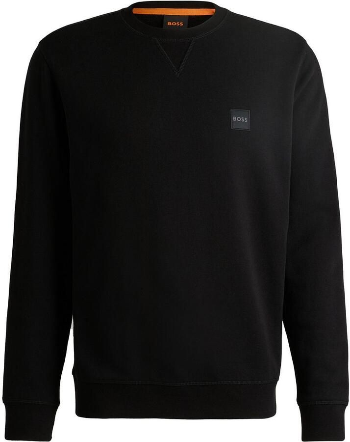 Boss Orange Katoenen Sweatshirt Upgrade Moderne Stijl Black Heren - Foto 10