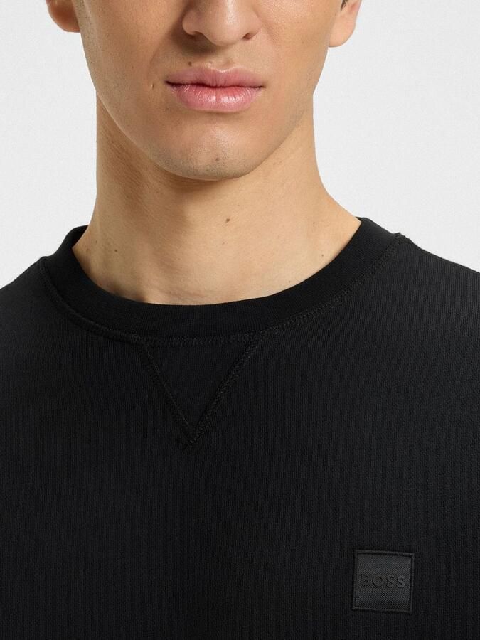 Boss Orange Katoenen Sweatshirt Upgrade Moderne Stijl Black Heren - Foto 7