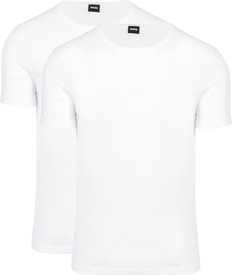 BOSS BLACK Heren Polo's & T-shirts Tshirtrn 2p Modern Wit - Foto 6