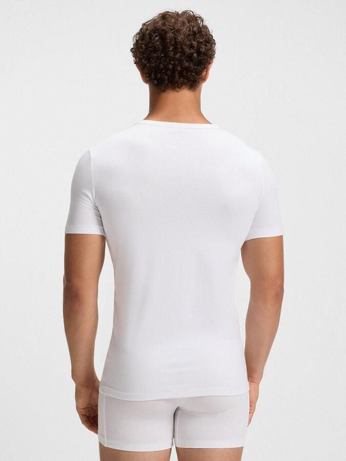 BOSS BLACK Heren Polo's & T-shirts Tshirtrn 2p Modern Wit - Foto 15
