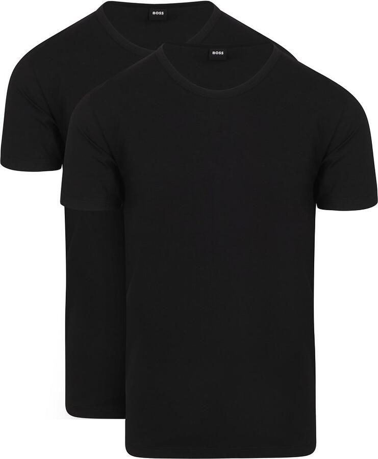 BOSS BLACK Heren Polo's & T-shirts Tshirtrn 2p Modern Zwart - Foto 5