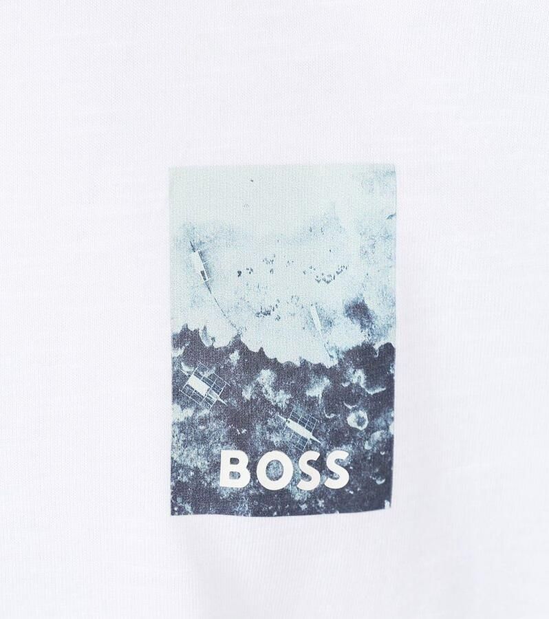 BOSS Casual Te_numbers Heren T-shirt KM - Foto 3