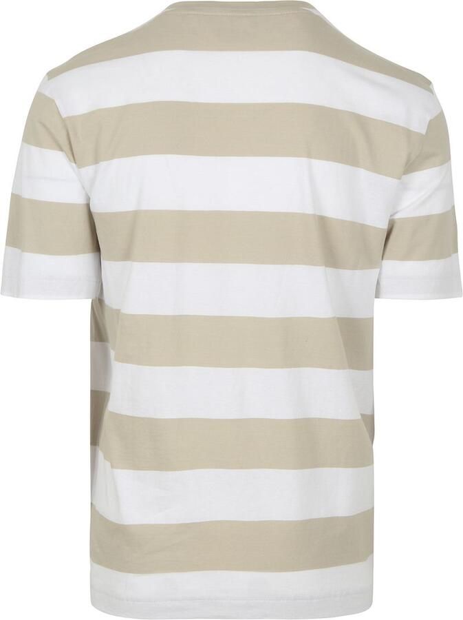 Boss T-shirt Stripe Beige - Foto 3