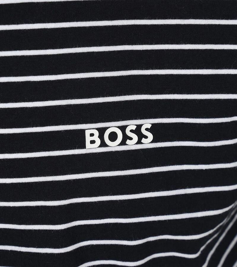 Boss T-shirt Stripe Navy - Foto 1