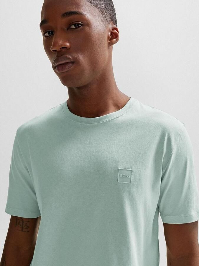 Boss Orange Regular fit T-shirt van puur katoen model 'TALES' - Foto 7