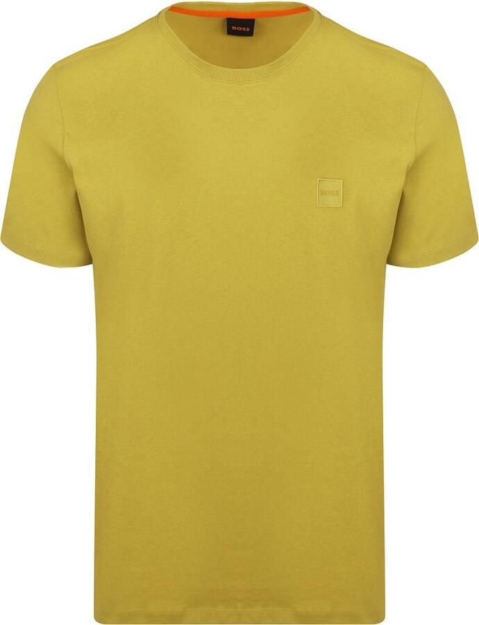 Boss Orange T-shirt Tales met boss-borduursel op de borst