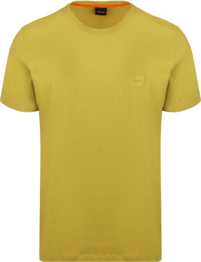 Boss Orange T-shirt Tales met boss-borduursel op de borst