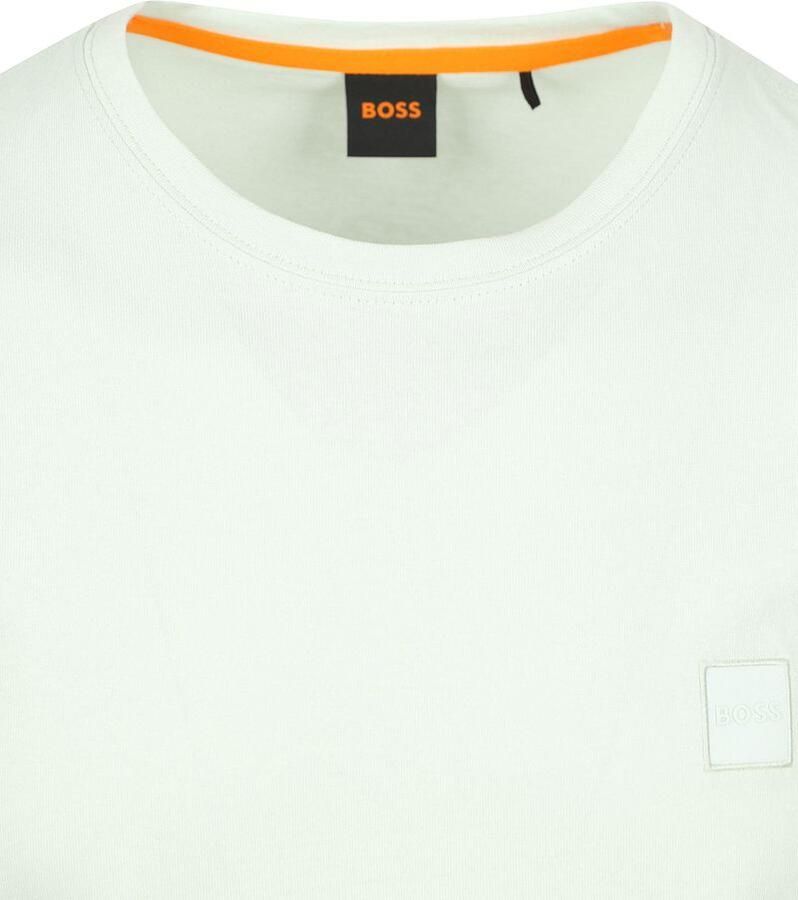 Boss Orange T-shirt Tales met boss-borduursel op de borst