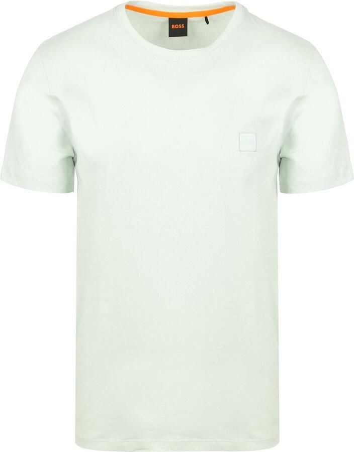Boss Orange T-shirt Tales met boss-borduursel op de borst