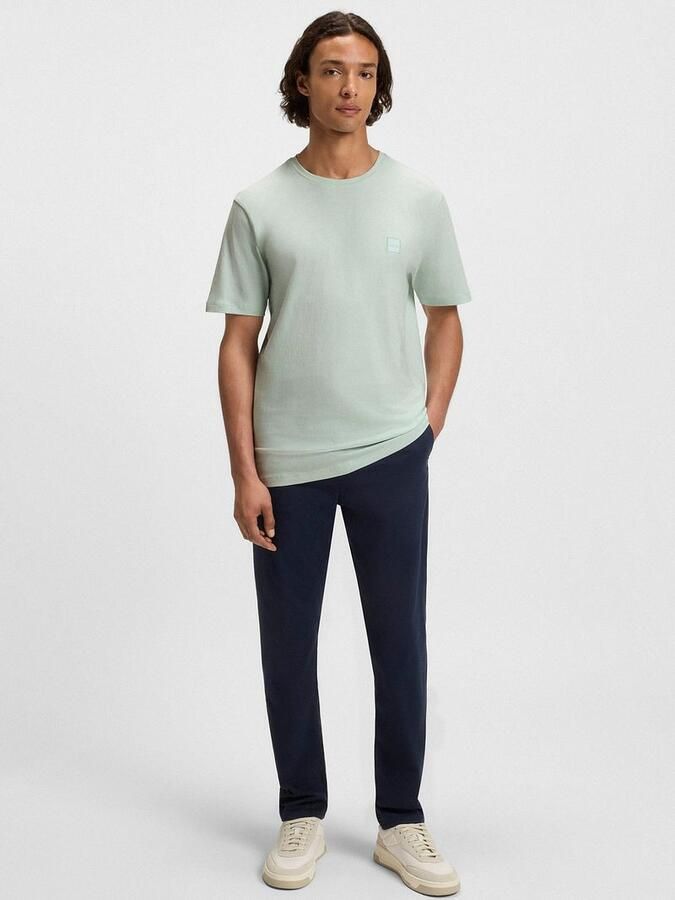 Boss Orange T-shirt Tales met boss-borduursel op de borst - Foto 3