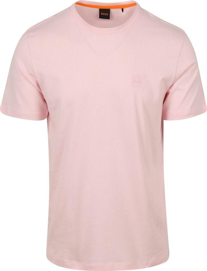Boss Orange T-shirt met labeldetail model 'Tales'