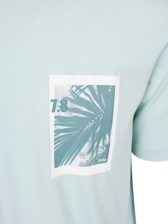 Boss T-shirt Te Board Aqua - Foto 3