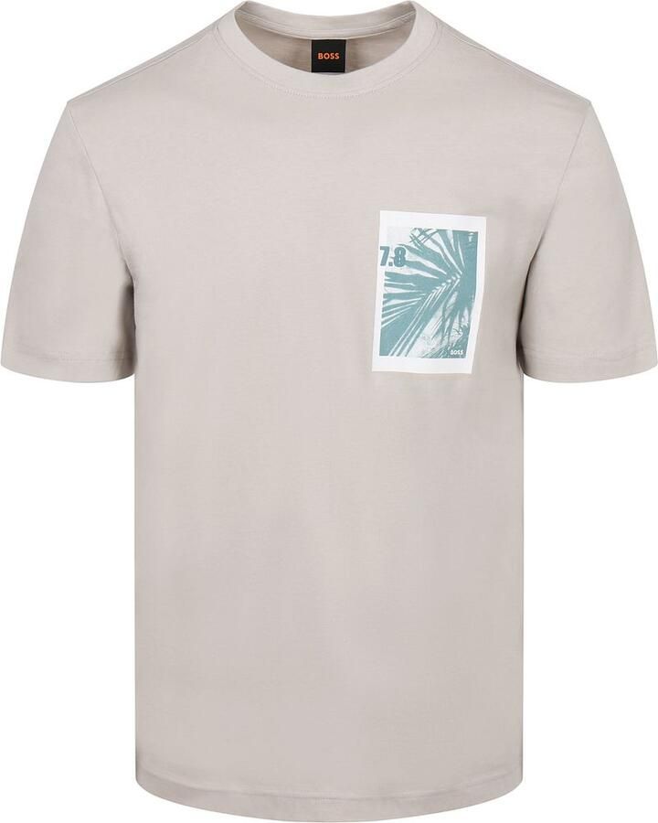 Boss T-shirt Te Board Grijs