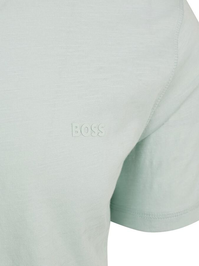 Boss Heren T-Shirt Lente Zomer Collectie 100% Katoen Blue Heren - Foto 6