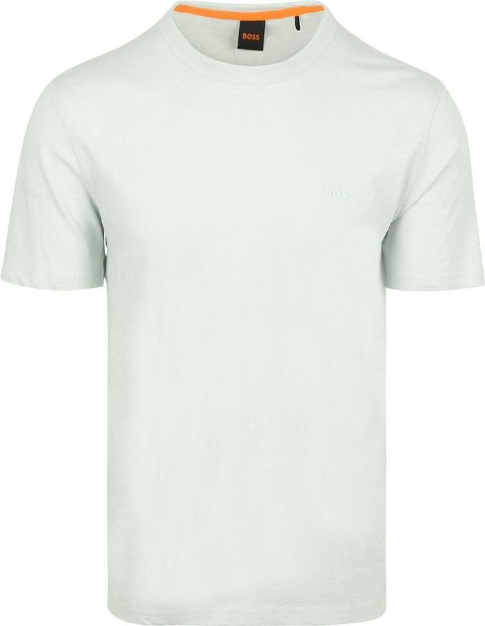 Boss Orange T-shirt met labelprint model 'Tegood' - Foto 4