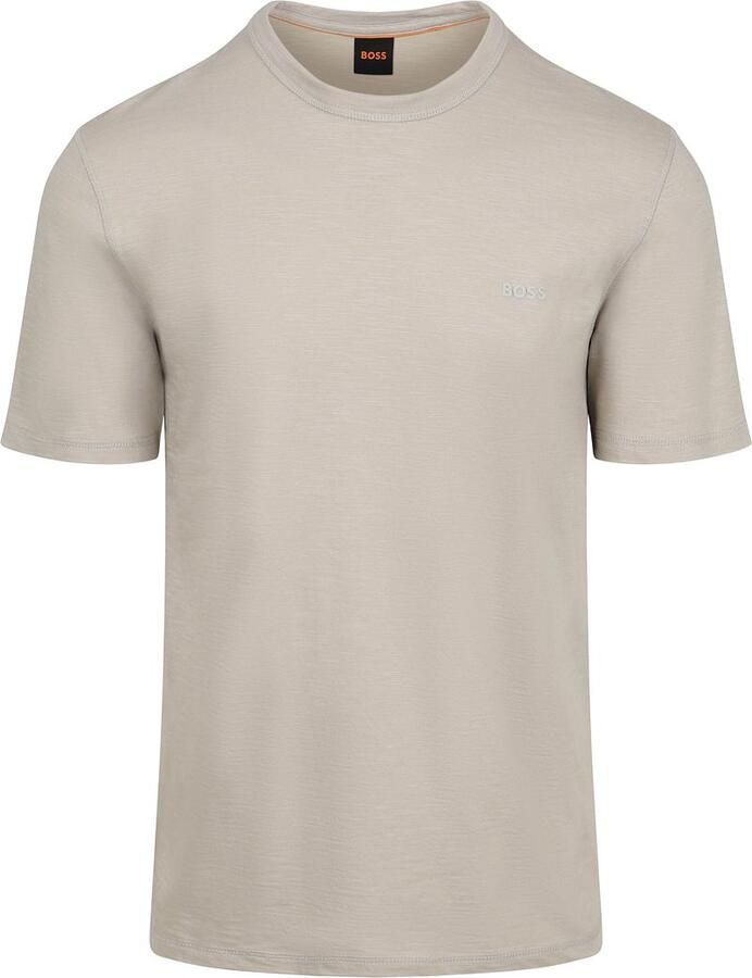 Boss Orange Regular fit T-shirt van gestructureerd katoen Model 'TEGOOD' - Foto 5