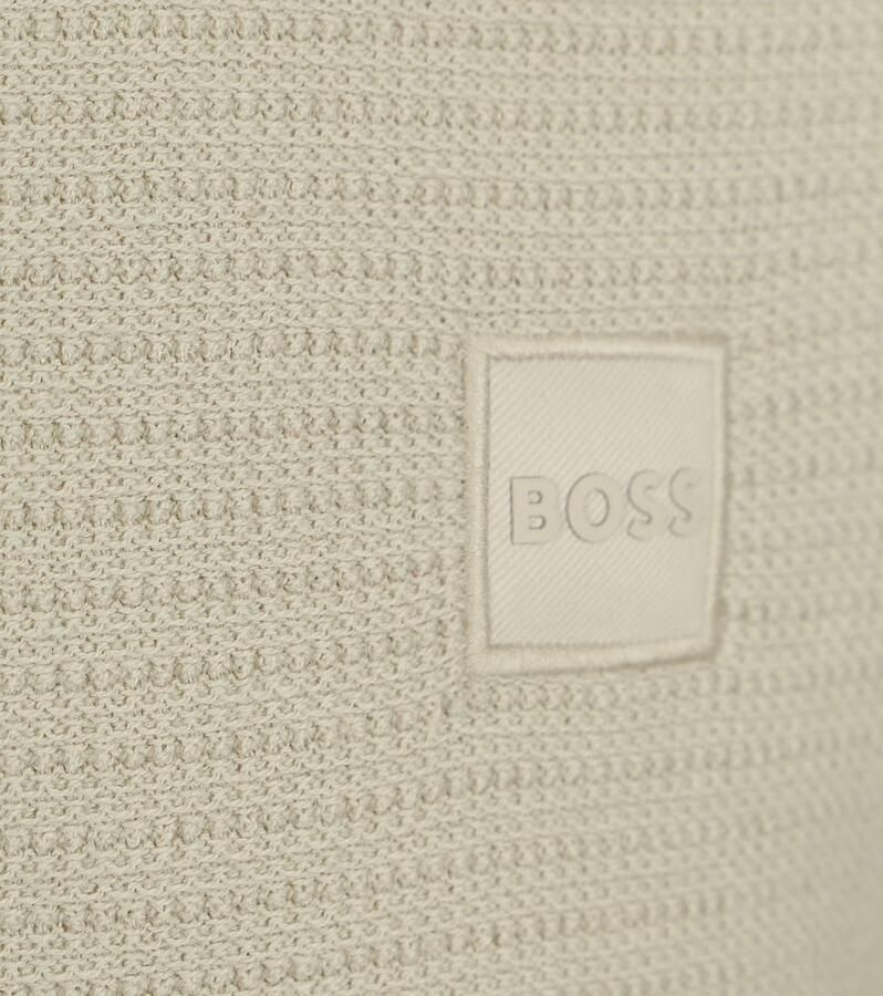 Boss Orange Gebreide trui Anion met contrasterende strepen aan de binnenkant van de halslijn