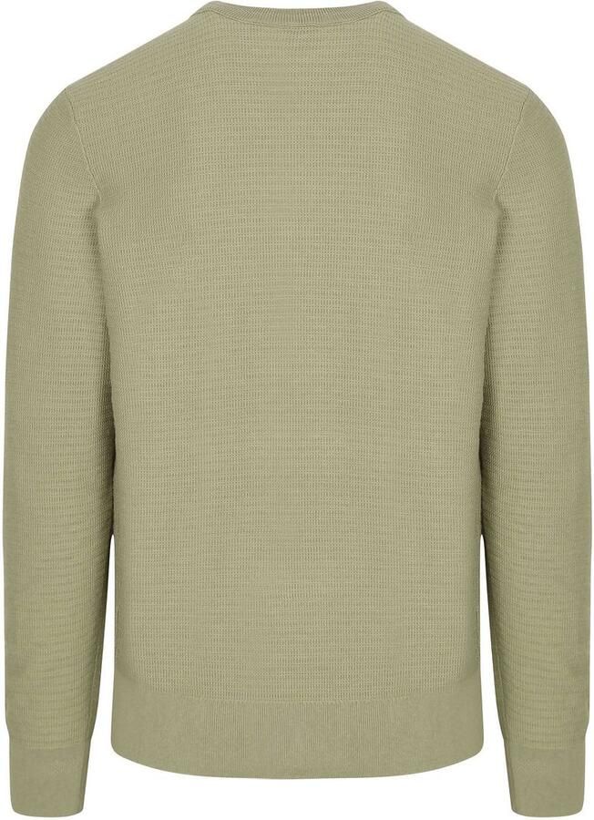 BOSS trui fijn gebreid groen - Foto 3