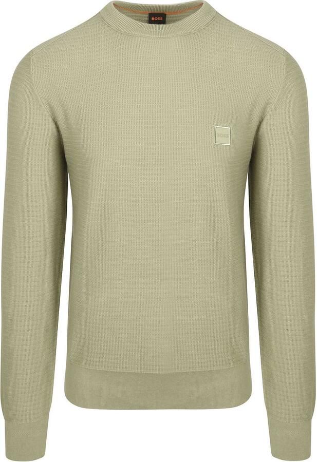 Boss Sweaters Trui Anion Lichtgroen - Foto 3