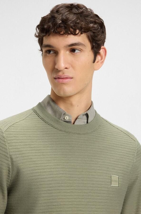 Boss Sweaters Trui Anion Lichtgroen - Foto 5