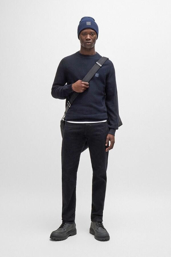 Hugo Boss Mannen Gebreide Kleding Collectie voor Herfst Winter Black Heren - Foto 8