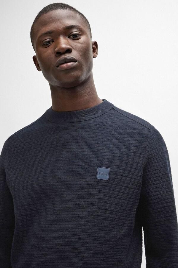 Hugo Boss Mannen Gebreide Kleding Collectie voor Herfst Winter Black Heren - Foto 9