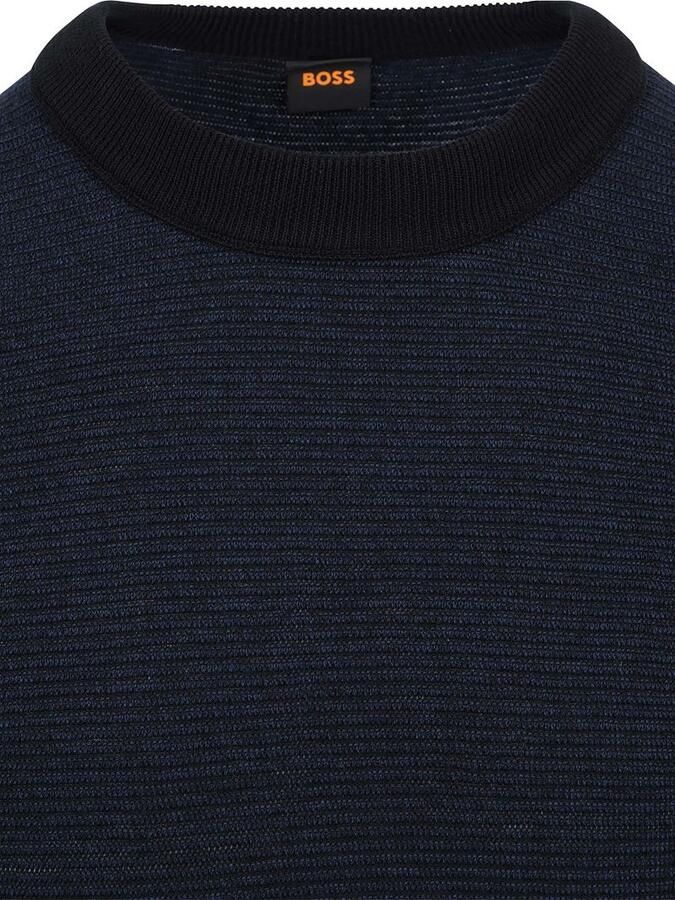 Boss Trui Aspoki Navy Zwart - Foto 4
