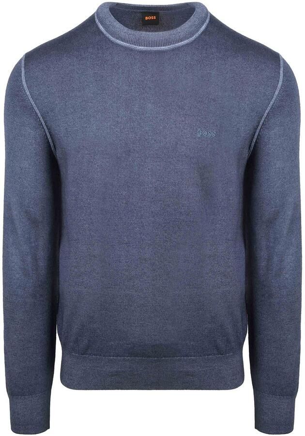 Boss Trui Astefo Wol Blauw