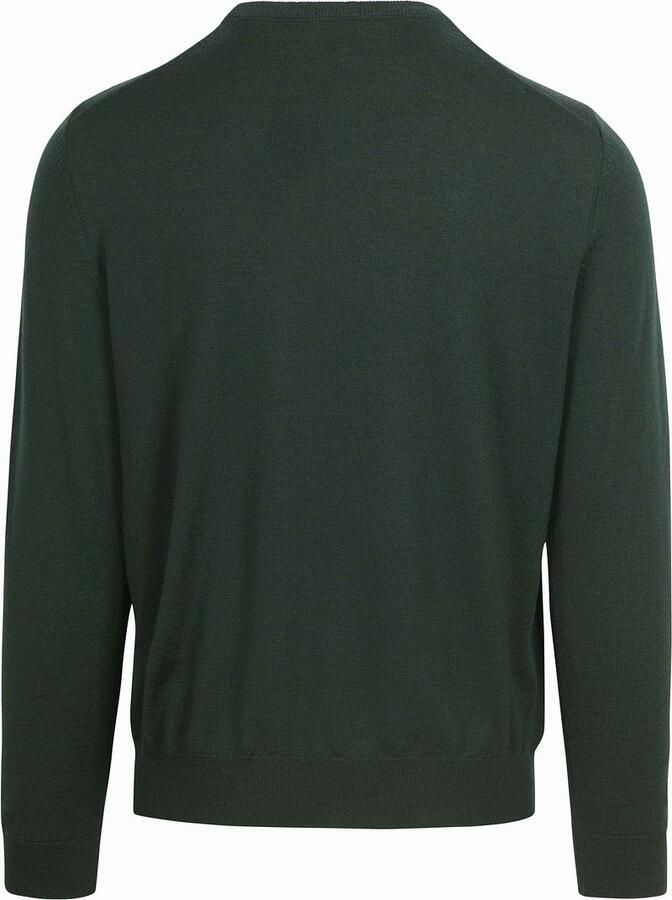 Boss Groene Crewneck Sweater met Geborduurd Logo Green Heren