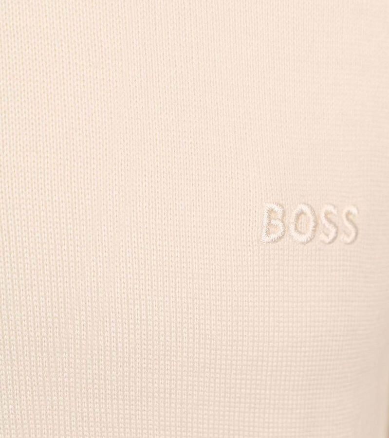 Boss Gebreide pullover van scheerwol met labelstitching model 'Otto'