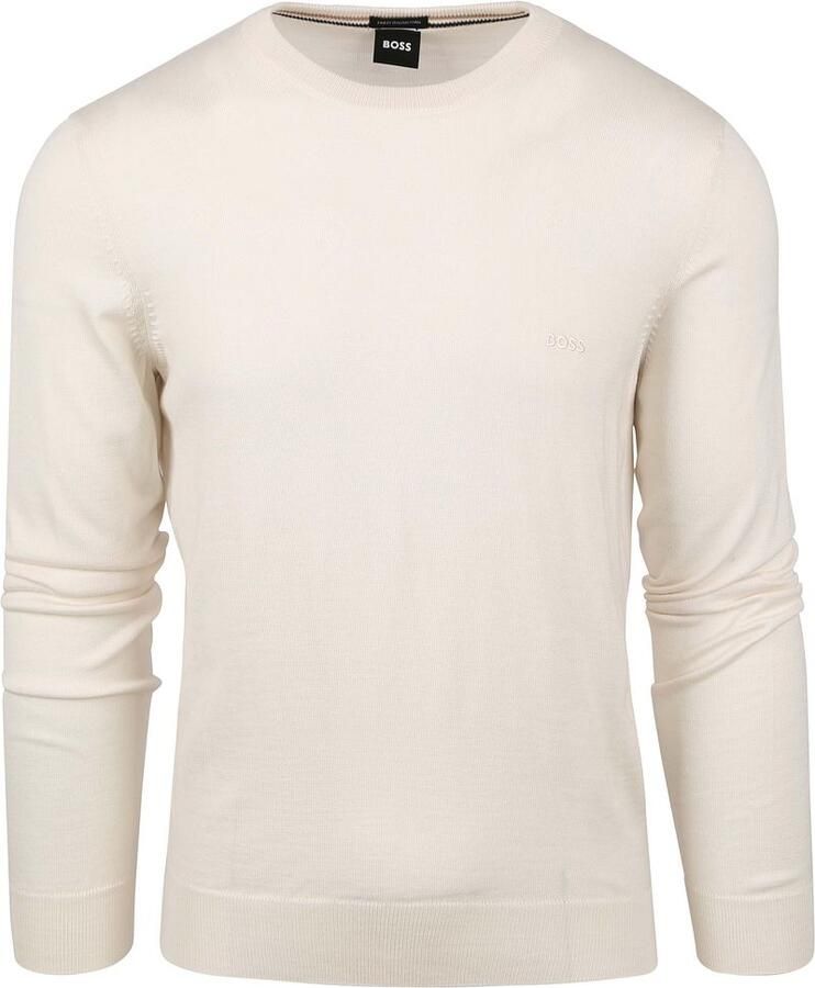 Boss Gebreide pullover van scheerwol met labelstitching model 'Otto' - Foto 2