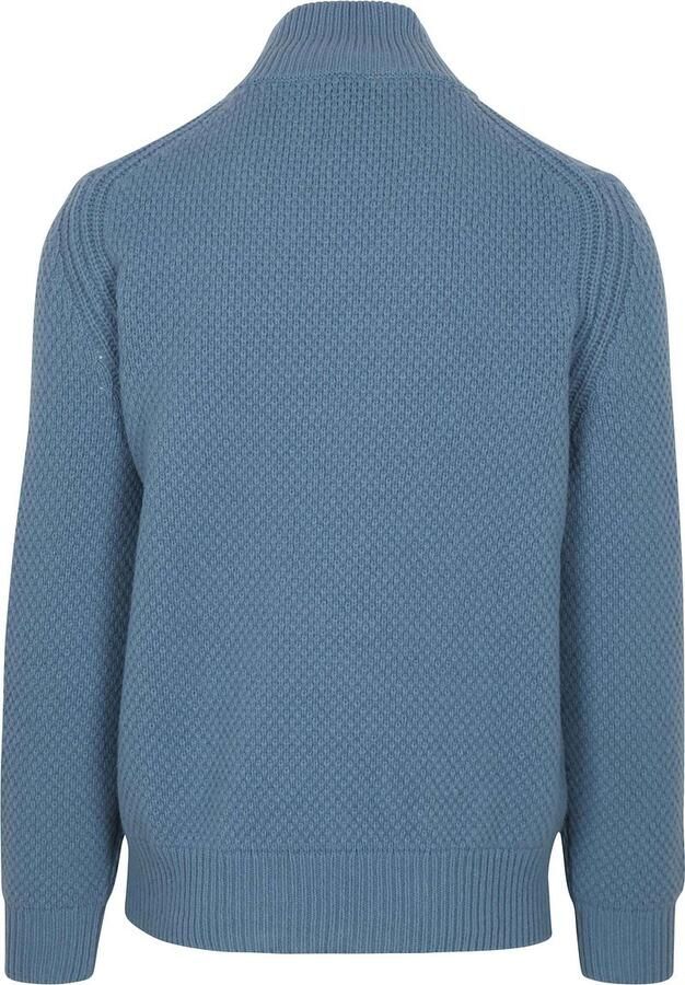 Boss Trui Half Zip Kurano Blauw