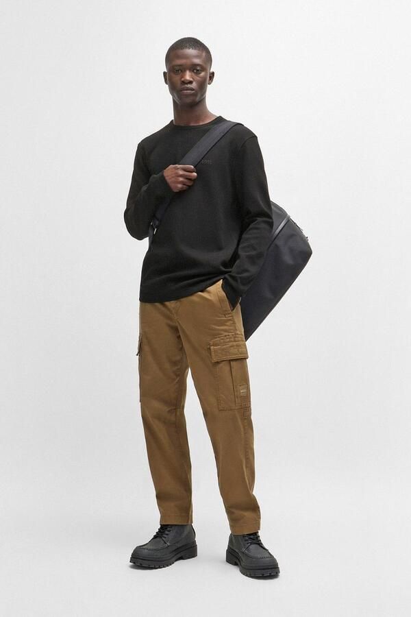 Boss Orange Regular fit shirt met lange mouwen en wafelstructuur model 'TEMPESTO' - Foto 5