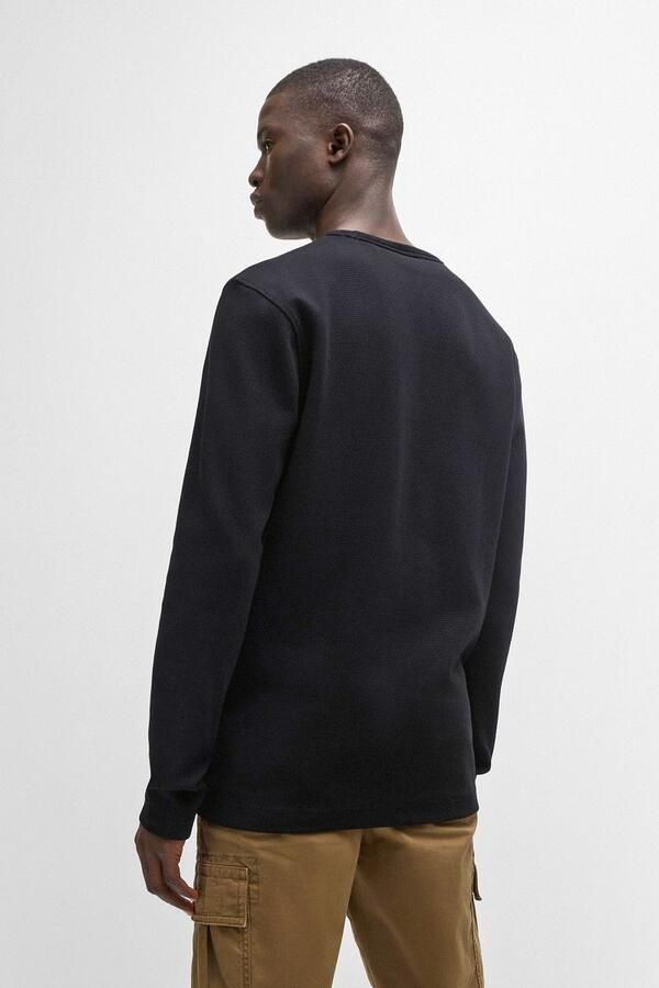 Boss Orange Regular fit shirt met lange mouwen en wafelstructuur model 'TEMPESTO' - Foto 7