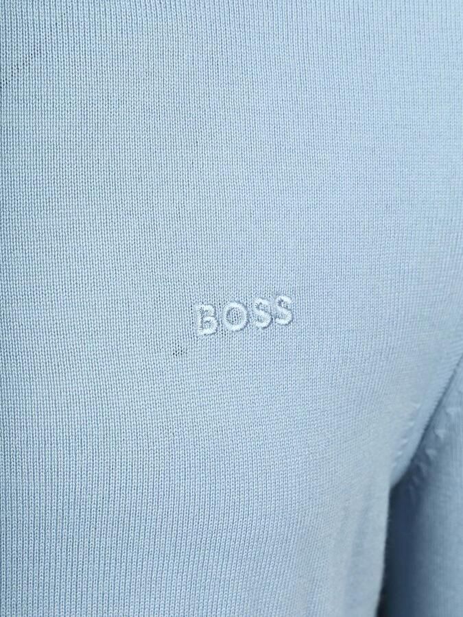 Boss Turtleneck Trui Avac Wool Blend Lichtblauw - Foto 2