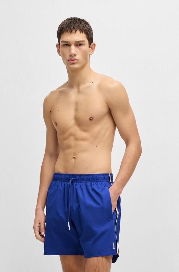 Boss Relaxed fit zwembroek met labelprint model 'Iconic' - Foto 2