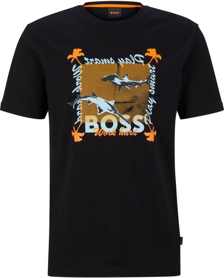 Boss Orange T-shirt met motiefprint