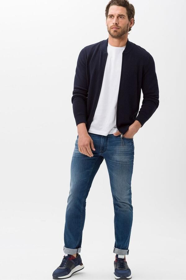 BRAX Chuck Denim Jeans Used Blue - Foto 4