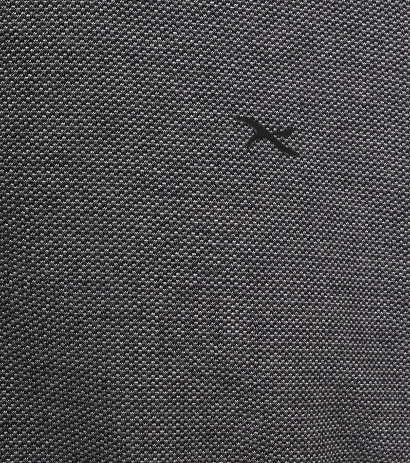 BRAX Longsleeve Polo Melange Zwart - Foto 2