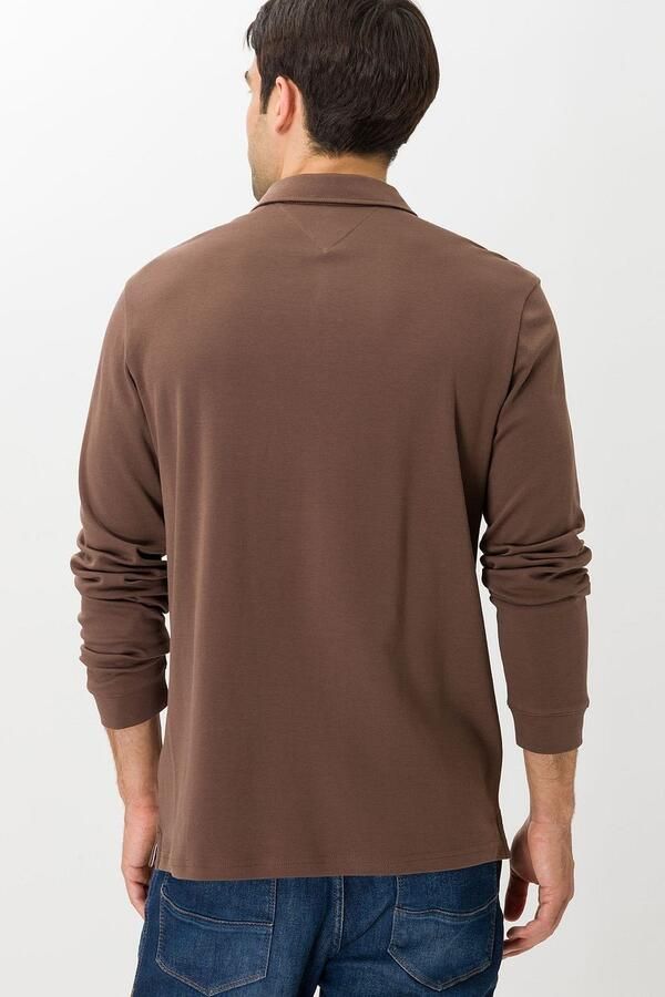 BRAX Longsleeve Polo Pirlo Bruin - Foto 3