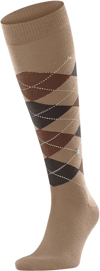 Burlington Socks Edinburgh Kniekousen Wol Beige
