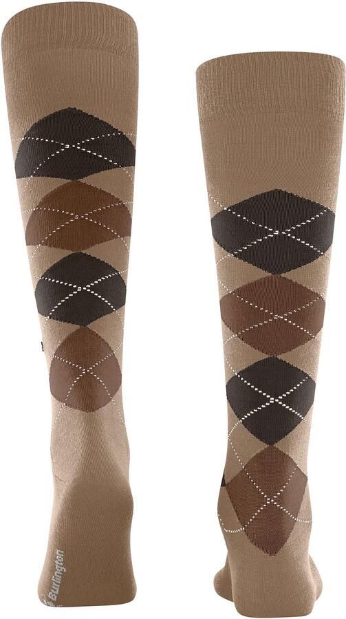 Burlington Socks Edinburgh Kniekousen Wol Beige - Foto 3