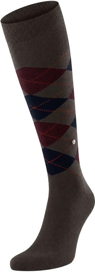 Burlington Socks Edinburgh Kniekousen Wol Bruin