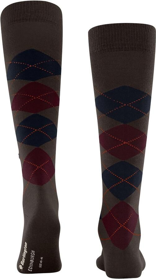 Burlington Socks Edinburgh Kniekousen Wol Bruin - Foto 4