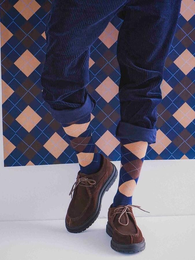 Burlington Socks Edinburgh Kniekousen Wol Navy - Foto 6