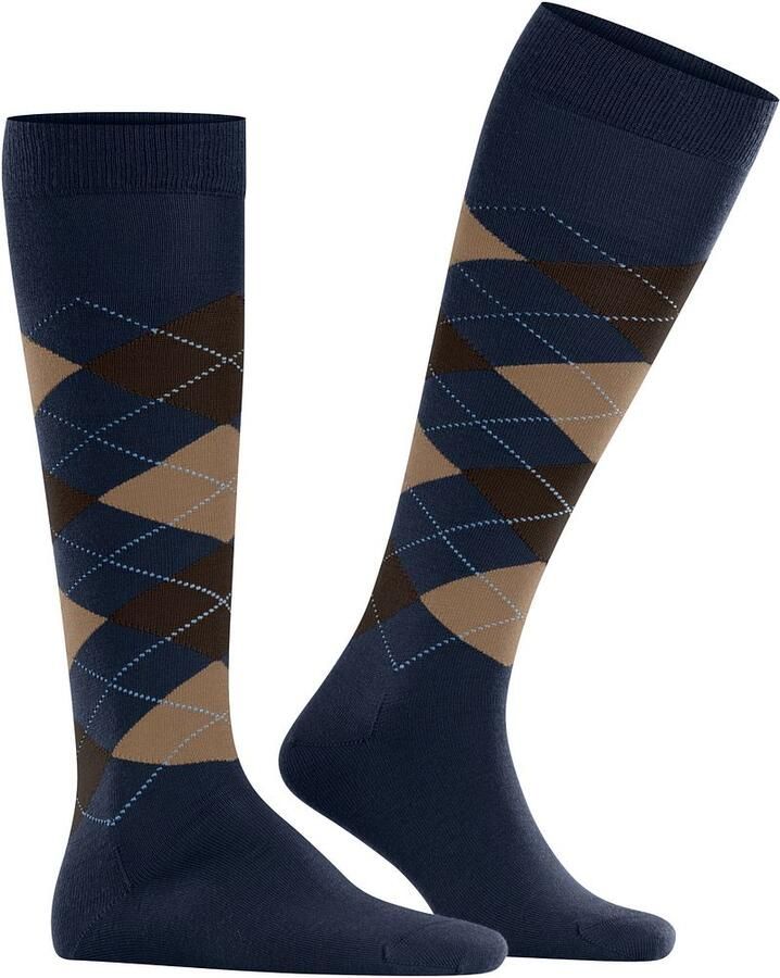 Burlington Socks Edinburgh Kniekousen Wol Navy - Foto 4