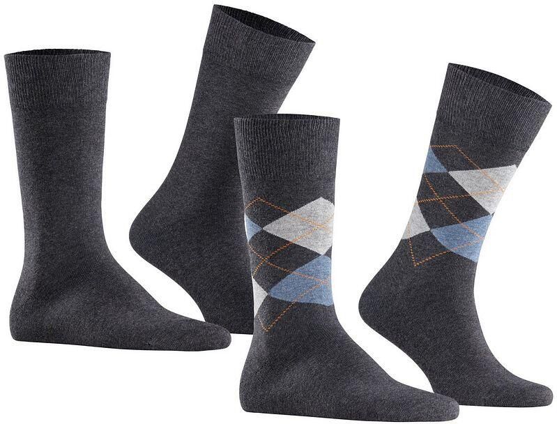 Burlington Everyday sokken antraciet melange 2-pack - Foto 10