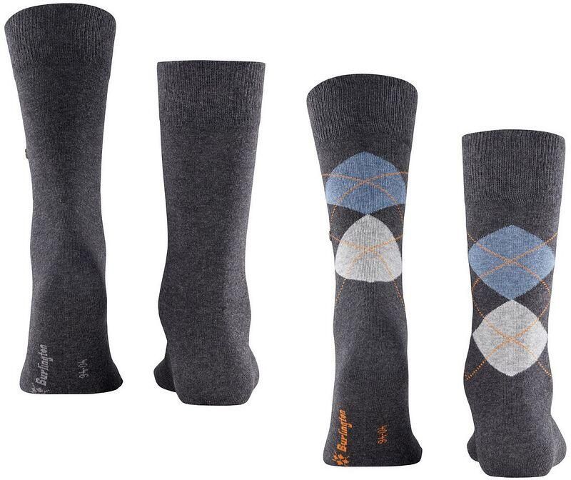 Burlington Everyday sokken antraciet melange 2-pack - Foto 8